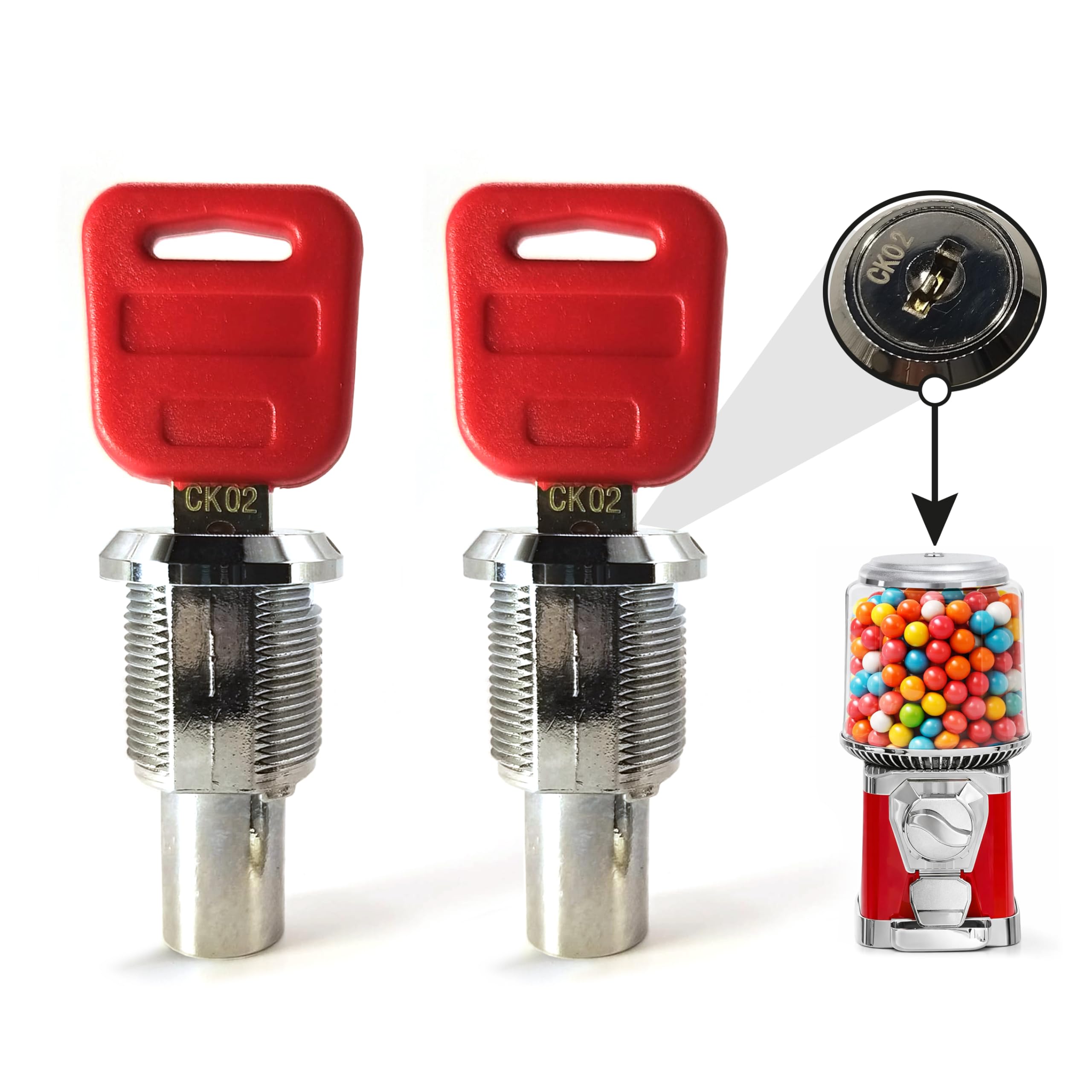 Amazon.com: Gumball Machine Lock and Key for Capsule Machines GV25